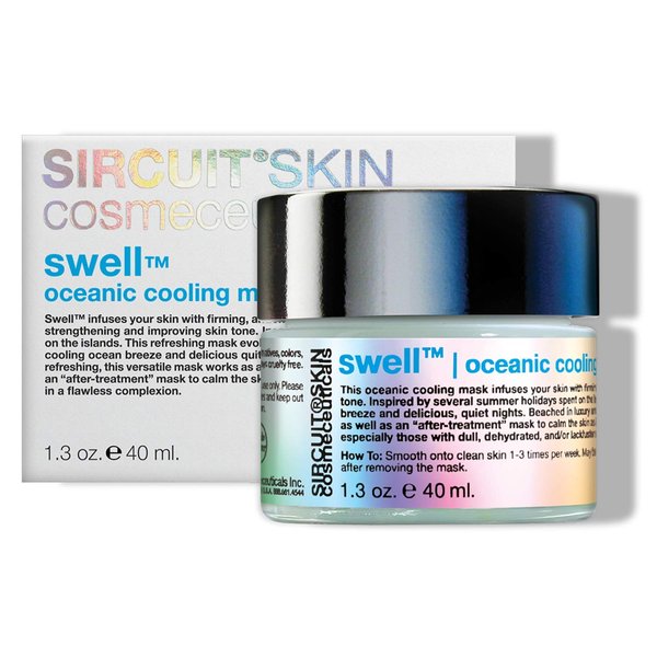 Sircuit Skin SWELL Oceanic Cooling Mask - Firming Facial Mask with Rhodiola Rosea Root Extract, Aloe Vera + Vitamins A, D, E, and B Complex - Cooling Face Mask Promotes Glowing Skin (1.3 oz)