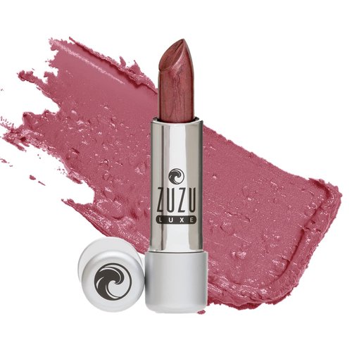 Zuzu Luxe Lip Color Lipstick (Temptress - Grape/Warm Pearl), Natural Ultra-Hydrating Lipstick, Paraben Free, Vegan, Gluten-free, Cruelty-free, Non GMO, 0.13 oz