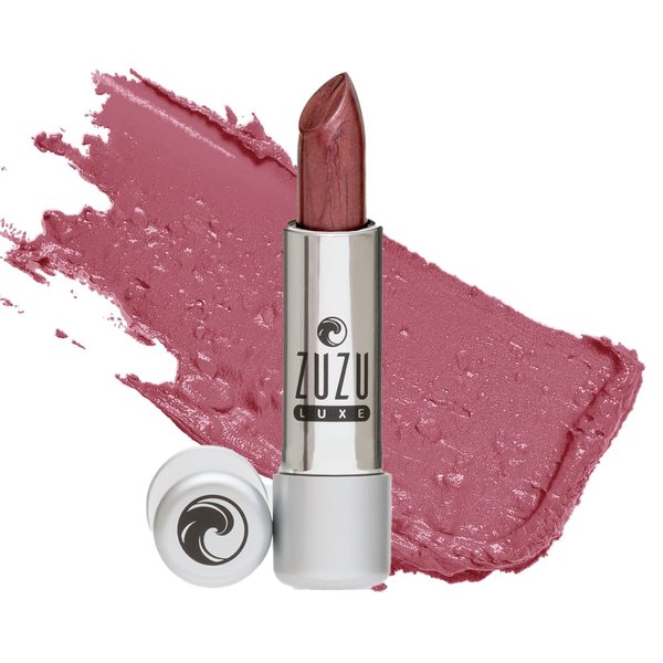 Zuzu Luxe Lip Color Lipstick (Temptress - Grape/Warm Pearl), Natural Ultra-Hydrating Lipstick, Paraben Free, Vegan, Gluten-free, Cruelty-free, Non GMO, 0.13 oz