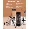 Tinted Eyebrow Gel Kit-2PCS Burgundy Thickening Brow Gel para cejas,Colored Brow Fillers Brow Glue,Long Lasting Waterproof Eyebrow Makeup,Halloween Makeup for Women with 2 Eyebrow Brushes-Set 06