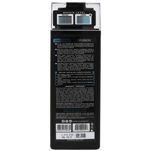 TRUSS Infusion Hair Conditioner - Restorative, Detangling Conditioner for Dry Hair - Softens, Hydrates and Delivers Strong Split End Repair - 100% Vegan Formula + Color-Safe (300 ml)