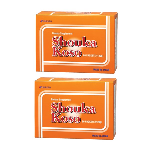 Umeken Shouka Koso Digestive Enzymes from Fermented Vegetables and Grains, Enzyme Supplements, 2 Month Supply, 60 Packets (Pack of 2)
