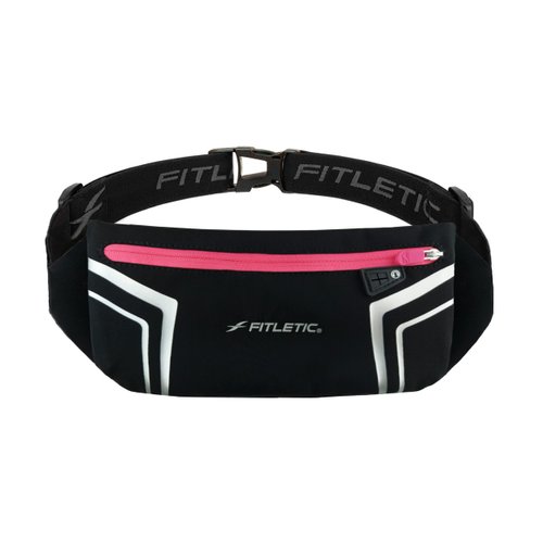 Fitletic Modern Sports Running Belt For Men & Women – Water Resistant Pouch - Fits All Smart Phones- Lightweight, Low Profile Design –Lycra Coated With Inner Card Organizer Pocket