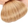 I Tip Hair Extensions Human Hair,100strands 0.8g/s 80g I Tip Human Hair Extensions, 27 Strawbrry Blonde 16inches Straight I-tip Real Hair Extensions