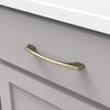 Hickory Hardware 1 Pack Solid Core Kitchen Cabinet Pulls, Luxury Cabinet Handles, Hardware for Doors & Dresser Drawers, 5-1/16 Inch (128mm) Hole Center, Windover Antique, Greenwich Collection