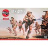 Airfix Vintage Classics WWII British 8th Army 1:76 Military Plastic Model Figures A00709V