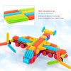 Teytoy 100 Pcs Bristle Shape Building Blocks Toy Set for toddlers Kids