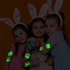 Partywind 28 Sheets (260 Styles) Glow Easter Tattoos for Kids Party Favors, Happy Easter Party Supplies for Boys and Girls, Easter Basket Stuffers Games for Egg Hunt