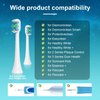 Toothbrush Heads for Philips Sonicare, 16 Pack Electric Toothbrush Replacement Heads Soft Dupont Bristles for Gum Health Improvement