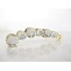 Clear or gray art deco sparkly banana hair claw clip with rhinestones (Primary color: Gray)