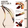 3 Pieces French Hair Barrette Clip Oval French Clips for Hair Flexible Ponytail Holder Plain Strong Grip Closure Barrettes Styling No Metal Hair Accessories for Women Girls, 3 Colors