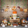 Kristin Paradise 30Ct Woodland Animals Hanging Swirl Decorations, Forest Friends Birthday Party Supplies for Boy Girl Kids, Woodland Creatures Baby Shower Theme Decor, 1st First Bday Favors