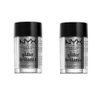 NYX PROFESSIONAL MAKEUP Pack of 2 NYX Face and Body Glitter Brilliants, Silver GLI10