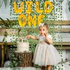 16 inch Happy Birthday Balloons, Birthday Banner, Birthday Decorations, and 12 Pieces Artificial Ivy Garland (Wild One)
