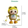 Miracland Dancing Frog Toy, Frog Musical Toy Electric Frog Dancing Toy Dancing Robot Toy Baby Soothing Toy Baby Head-up Training Toy Frog Toy for Boys and Girls with Lights and Music