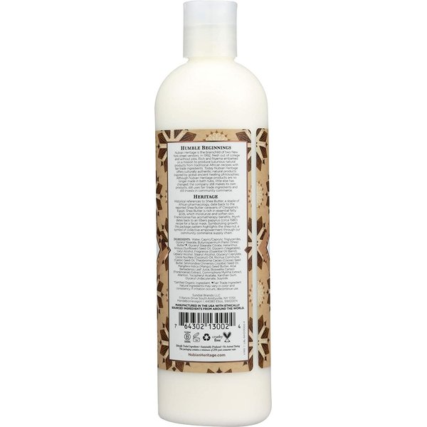 NUBIAN HERITAGE Raw Shea Butter Body Lotion, 13 FZ