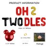 Geloar Oh Twodles Balloons Banner, Oh Twodles Birthday Party Supplies Number 2 Balloon for 2nd Second Girl Boy Minnie Mickey Mouse Birthday Party Supplies Decorations Set Of 13PCS Kit (Red)
