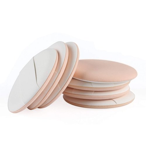 1Sets 7 PCS Multifunctional Air Cushion Puff Wet And Dry Reusable BB Cream Foundation Liquid Silicone Pad Loose Powder Sponge Egg Beauty Tool For Travel And Daily Life (Skin Color)