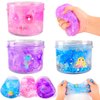 3 Pack Clear Slime, Crystal Slimes, Includes Cute Slime Charms, Scented Slime Kit Party Favors for Girls Boys, Super Soft Slime Bulk Toys for Kids