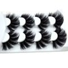 HBZGTLAD NEW 4 Pairs 3D Mink Hair False Eyelashes Criss-cross Wispy Cross Fluffy length 25mm Lashes Extension Handmade Eye Makeup Tools (MDR-5)