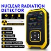 Geiger Counter Nuclear Radiation Detector - FNIRSI Radiation Dosimeter with LCD Display, Portable Handheld Beta Gamma X-ray Rechargeable Radiation Monitor Meter, 5 Dosage Units Switched