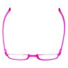 Calabria 718 Flexie Oval Reading Glasses +0.75 Fuschia Men/Women Bendable Single Power Readers Flexible Durable TR90 Frame