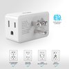 Multi Plug Outlet Extender, VINTAR 3 Outlet Adapter, Multiple Outlet Splitter, Grounded Wall Tap Adapter, Power Plug Expander for Travel Home Office Dorm, 3-Pack