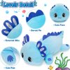 Officygnet Axolotl Plush, 13" Soft Stuffed Animal Plush Toy, Cute Axolotl Plush Pillow, Kawaii Plushies Dolls for Kids, Blue Axolotl Gift for Girls Boys