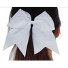Cheer Bows Black Cheerleading Softball - Gifts for Girls and Women Team Bow with Ponytail Holder Complete your Cheerleader Outfit Uniform Strong Hair Ties Bands Elastics by Kenz Laurenz (14)