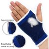 JUSDIQIR Palm Brace Wrist Support Sleeves (1 Pair), Everyday Use Wrist Brace, Compression Carpal Tunnel for Wrist Pain Relief, Fitness Gloves, Sports Glove, Wrist Brace for Men and Women (M, Blue)