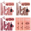 LANGMANNI 3 in 1 Matte Velvet Lipstick Set-Lip Liner,Lip Gloss and Lipstick Combo,Perfect for Natural Lip Contour,Waterproof And Longlasting Effect Lip Makeup,Unique Festival Gift (#01+03+05)
