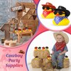 36 Set Cowboy Rubber Duck Mini Yellow Duckies Bath Party Toy Tiny Ducks Bathtub Toy with Cowboy Hat Paisley Bandanas Sunglasses for Summer Baby Shower Birthday Swimming Party (Vintage Style)