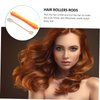 FOYTOKI Hair Rollers with Rubber Bands, 24pcs Hollow Roll Natural Hair Curler Curly Hair Tools Hair Perm Kit Hair Rollers, Plastic Man, As Shown, Cylindrical, One Count