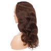 S-noilite Wire Hair Extensions Human Hair with 2 Clips Wavy Secret Wire Hair Extensions with Adjustable Headband 16" 60g Fish Line Hairpieces For Women #4 Medium Brown