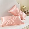 BEDELITE Toddler Pillowcases 13x18 Inches - Super Soft and Silky Satin Pillowcase for Hair and Skin 2 Pack, Coral Cooling Pillow Cases with Envelope Closure for Nursery, Kids, Boys and Girls