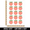 Plump Peach Solid Temporary Tattoo Water Resistant Fake Body Art Set Collection - 15 2" Tattoos (1 Sheet)