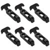 Acrux7 6Pcs Rubber Latches Flexible T Handle Draw Latch 4.3 Inch Hasp Draw Latch for Tool Box Cooler Golf Cart or Engineering Machine Hood