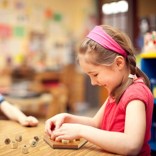 Wooden Digital Platter Puzzle,Classical Puzzle Toys Brain Teaser Wooden Hexagon Digital Puzzle Toys,Digital Game Number 19 Sum Equal to 38 Math Board Game Toy for Kids and Adults