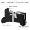 YINUOYOUJIA Black Gift Box with Lid,Magnetic Gift Box for Presents with card and Ribbon.perfect packaging box for Weddings,party,Mother's Day,Bridal Gifts,Birthday,Festivals (black, 8x4x3.2inch)