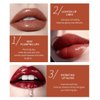 MAEPEOR Glitter Glossy Plumping Lipgloss 9 Colors Moisturizing Lip Plumper Shiny Jelly Lip Gloss Natural Liquid Lipstick for Women and Girls (Glitter Glossy, 02#Peachy Pink)