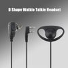Case of 10,Walkie Talkie Earpiece with Mic 2 Pin D-Type Headset for Walkie-Talkie Compatible with Baofeng UV-5R BF-888S H-777 RT22 RT27 RT-5R Kenwood 2 Way Radios(10 Pack)