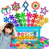 Curious 2 Learn 300 Pieces Building Blocks- Kids STEM Toys Educational Building Toys- Discs Sets Interlocking, Solid Plastic for Preschool Kids Boys and Girls Aged 3+, Creativity Kids Toys