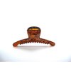 Generic Medium/small amber brown swrily hair claw clip for fine, thin hair, 1 Count (Pack of 1)