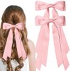 Ribbon Bow Hair Clips, 2Pcs Handmade Bows Barrettes Hair Bows Alligator Clips Ribbon Hair Accessories for Girls Toddlers Teen