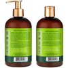 SheaMoisture Power Greens Curly Hair Shampoo and Conditioner Dry Hair Moringa Avocado to moisturize, 13 Fl Oz (Pack of 2)