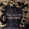 Beliueyes Black Gold Balloon Garland Arch Kit 121PCS, Confetti Balloons for Kids Birthday Anniversary Graduation New Year Party Decor Background Decoration