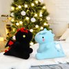 SNOWOLF 11.8" Cute Dinosaur Plush Toy Soft Plushie Figure Toys, Fat Dino Stuffed Animal Dolls, Squishy Plush Pillow for Anxiety Relief, Birthday Gifts for Kids Girls Boys, Sky Blue