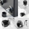 6AN Female Flare Cap Block Off Fitting Plug, 2PCS Aluminum Swivel Hex Head Nut Port Adapter, Automotive Modification Accessories for Fuel Oil Line