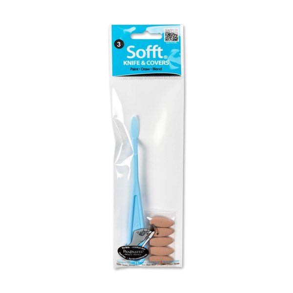 PanPastel Sofft Tool 65003 No. 3 Oval Palette Knife & 5 Covers Artist Painting Pastels