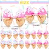 Whaline 8Pcs Ice Cream Bow Hair Clips Ice Cream Ribbon Hair Bow Barrette Summer Colorful Hairgrips Alligator Hair Clips for Girls Women Hair Accessories Birthday Party Supplies, 4 Design